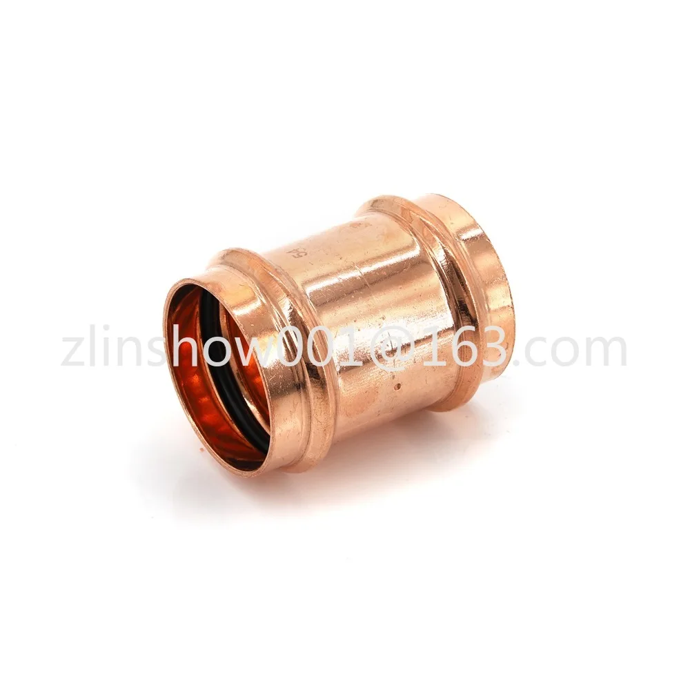 European standard copper snap-in direct V-shaped double-clam pipe fitting adapter for home decoration