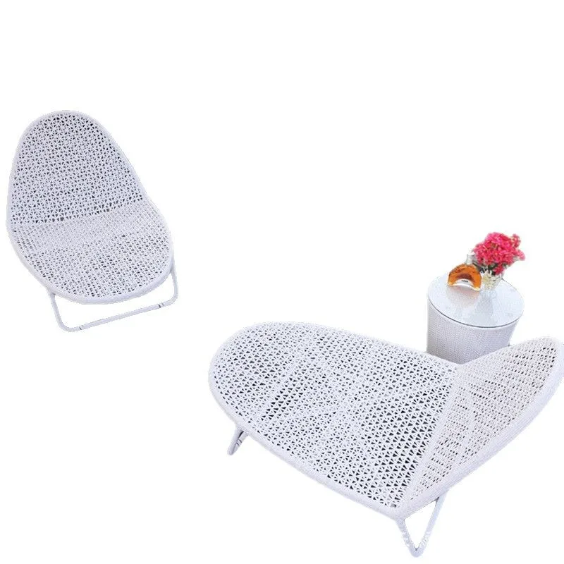 

Outdoor lounge chair, leisure rattan woven coffee table combination, courtyard balcony, sofa
