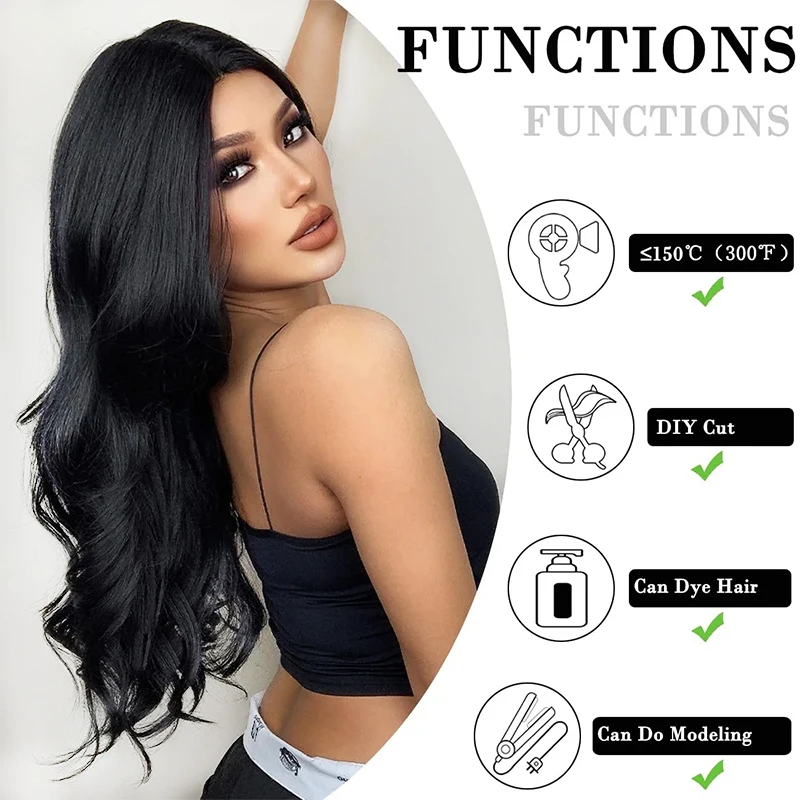 26 インチの紅茶色の波状カーリー合成ウィッグは、女性の日常、パーティー、ハロウィーンのファッションの自然な髪に適しています。