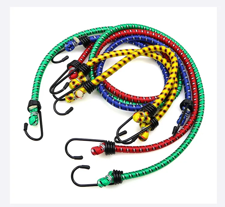 Durchmesser 8mm hohe Elastizität Gepäck gurte Seil Fracht Zurrgurt Fahrrad ausrüstung Kofferraum fest Gummi elastisch Outdoor Seil Camping – Detail 9