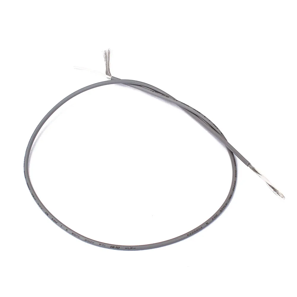 20Pcs Shielded Guitar Circuit Wire Single Conductor Gray PVC Outer Noise Reduction Guitar Wiring for Longer Runs with