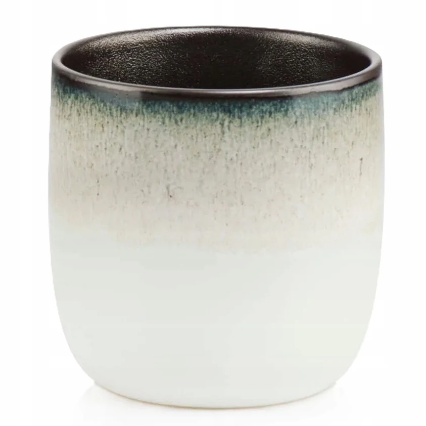 Keramische Bloempot Ronde Deksel Vintage Beige 13 cm