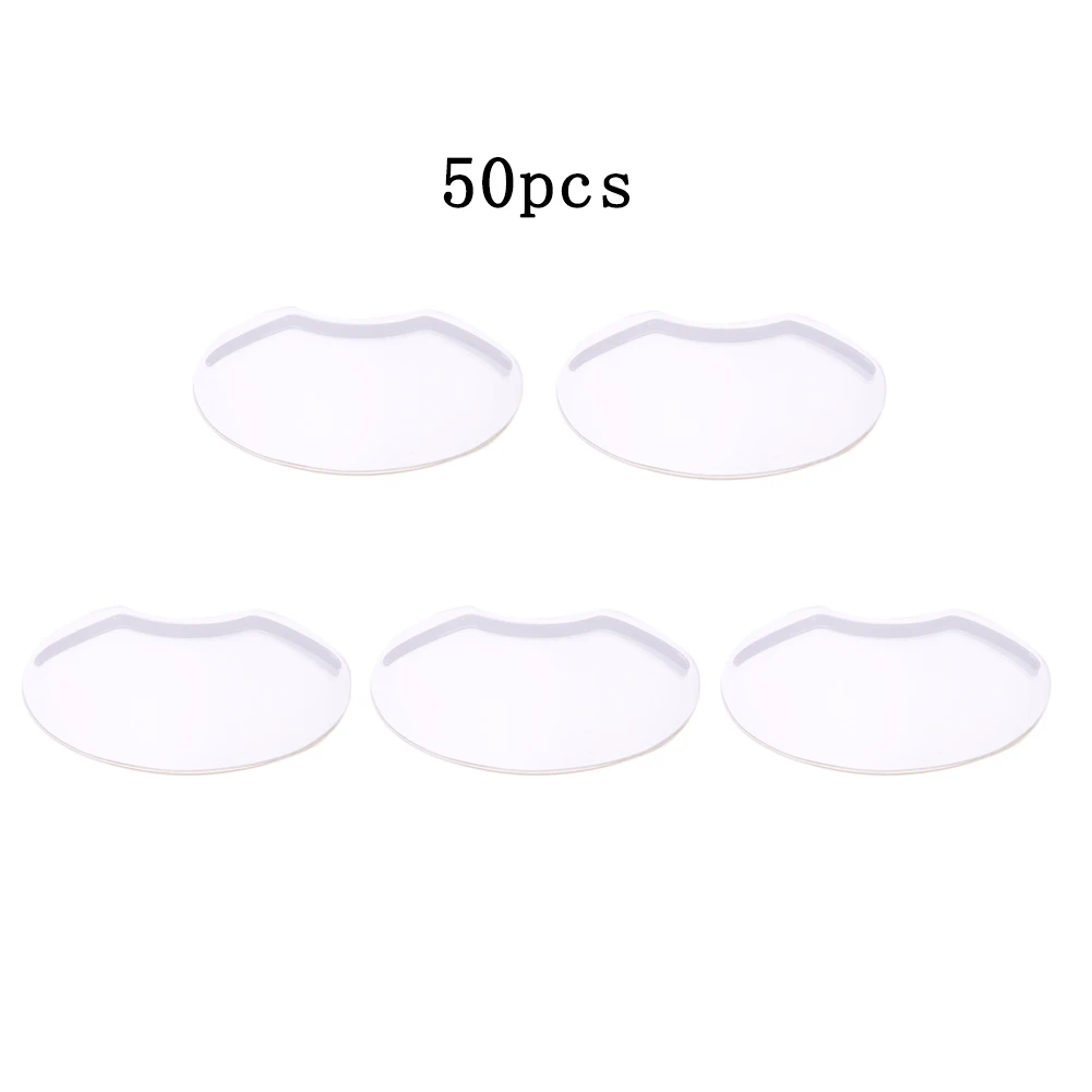 50Pcs Face Protecting Shield Transparent Plastic Face Shield Wash Face Visors for Hair Cutting Coloring