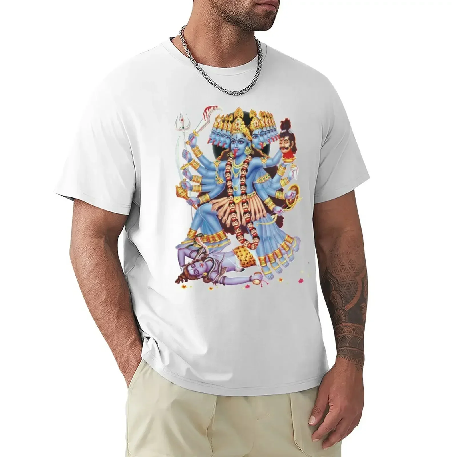 Kali Kalika or Shyama Hindu Goddess T-Shirt custom t shirts sweat shirts designer t shirt men heavyweight fashion Round Neck new