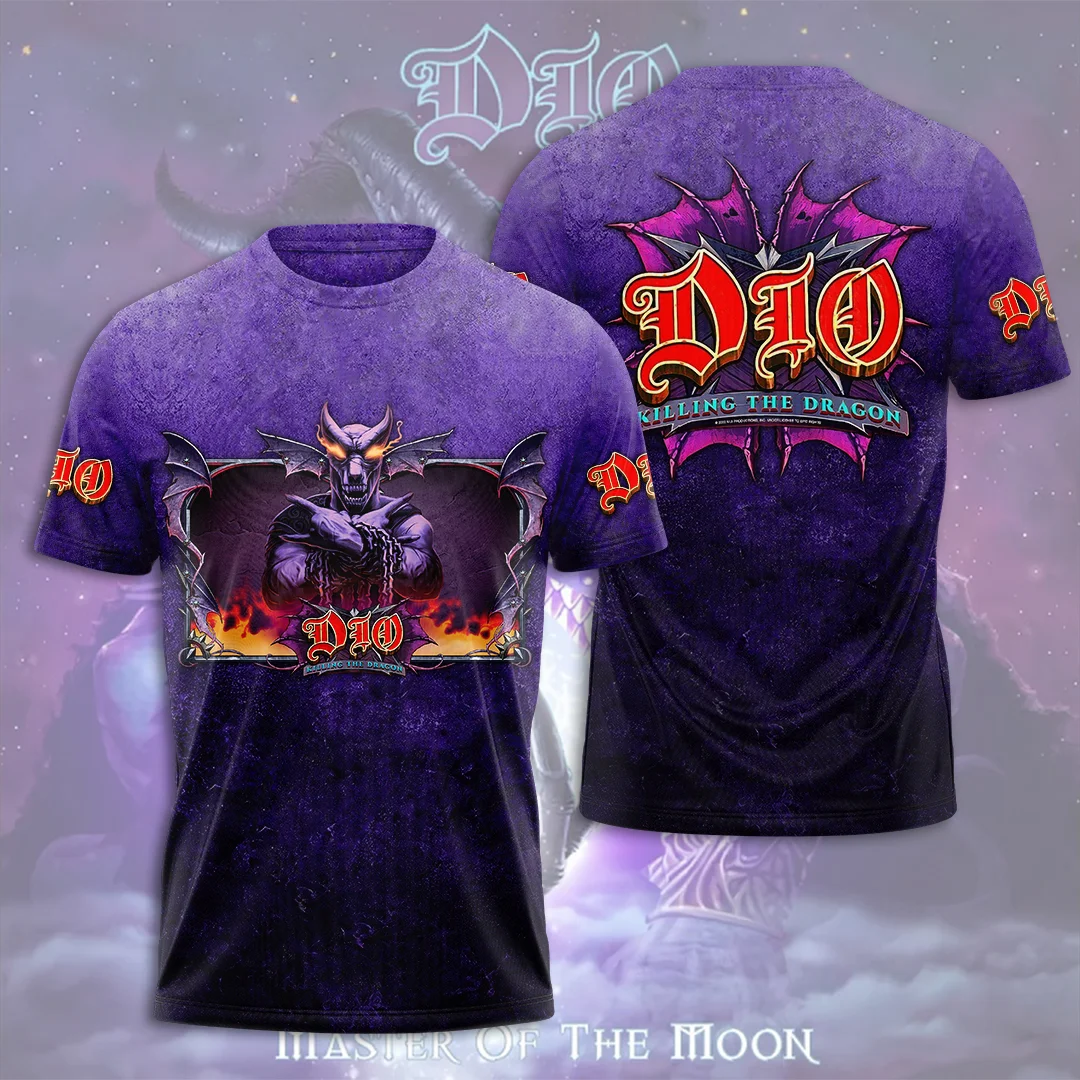 Heavy Metal Rock Band Dio 3D Print T-shirt Men Women Fashion Harajuku Short Sleeve Tops Tees Hip Hop Tshirt Dio T Shirt