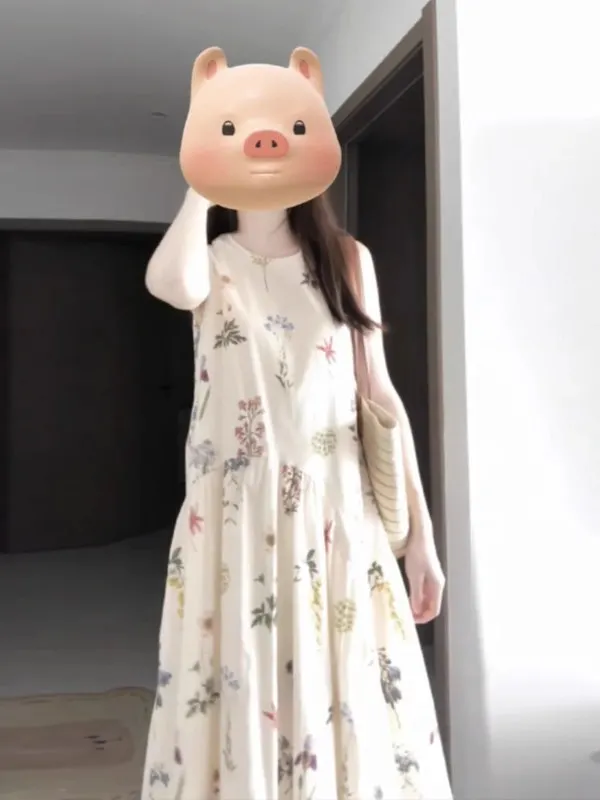 Dulce chaleco Floral Dr cárdigan abierto suelto que cubre el vientre ropa de mujer suave Sle Primavera Verano A-Line largo Dr