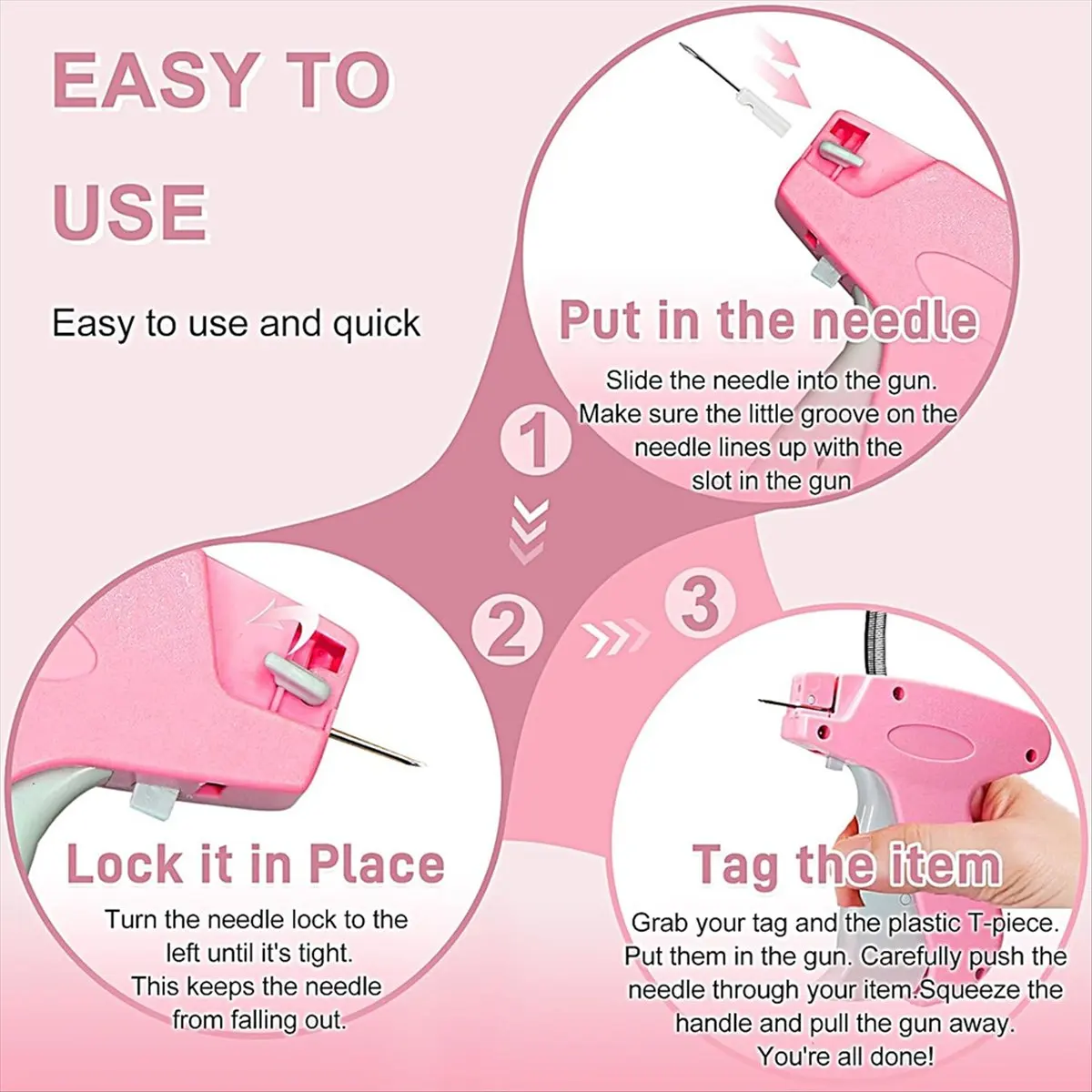 Budget-Friendly Suture Machine for Clothes,Handheld Sewing Machine Quick Clothing Fixer Sewing Kit with 2000 Fasteners