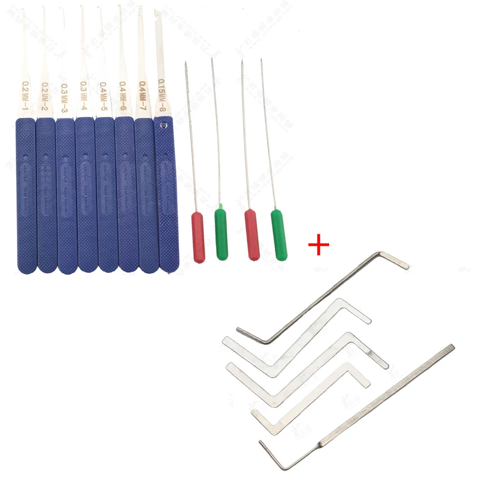 Auto Locksmith Lock Pick Set, removedor de chaves quebradas, extrator de chaves, Lock Picks, ferramentas manuais, 4 em 1