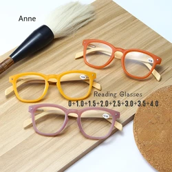 2023 Reading Glasses for Women Bamboo Eyeglass Frame Presbyopic Glasses +1.0 To + 4.0 gafas de lectura mujer glasses for men