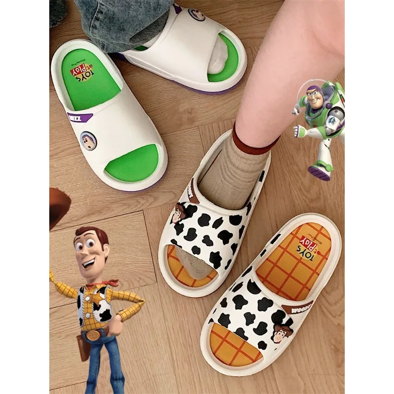 Disney Summer Baby Boy sandalo punta chiusa Kid Cartoon Toy Story Buzz Lightyear Print Slipper antiscivolo Girl Sport Soft Beach Shoes