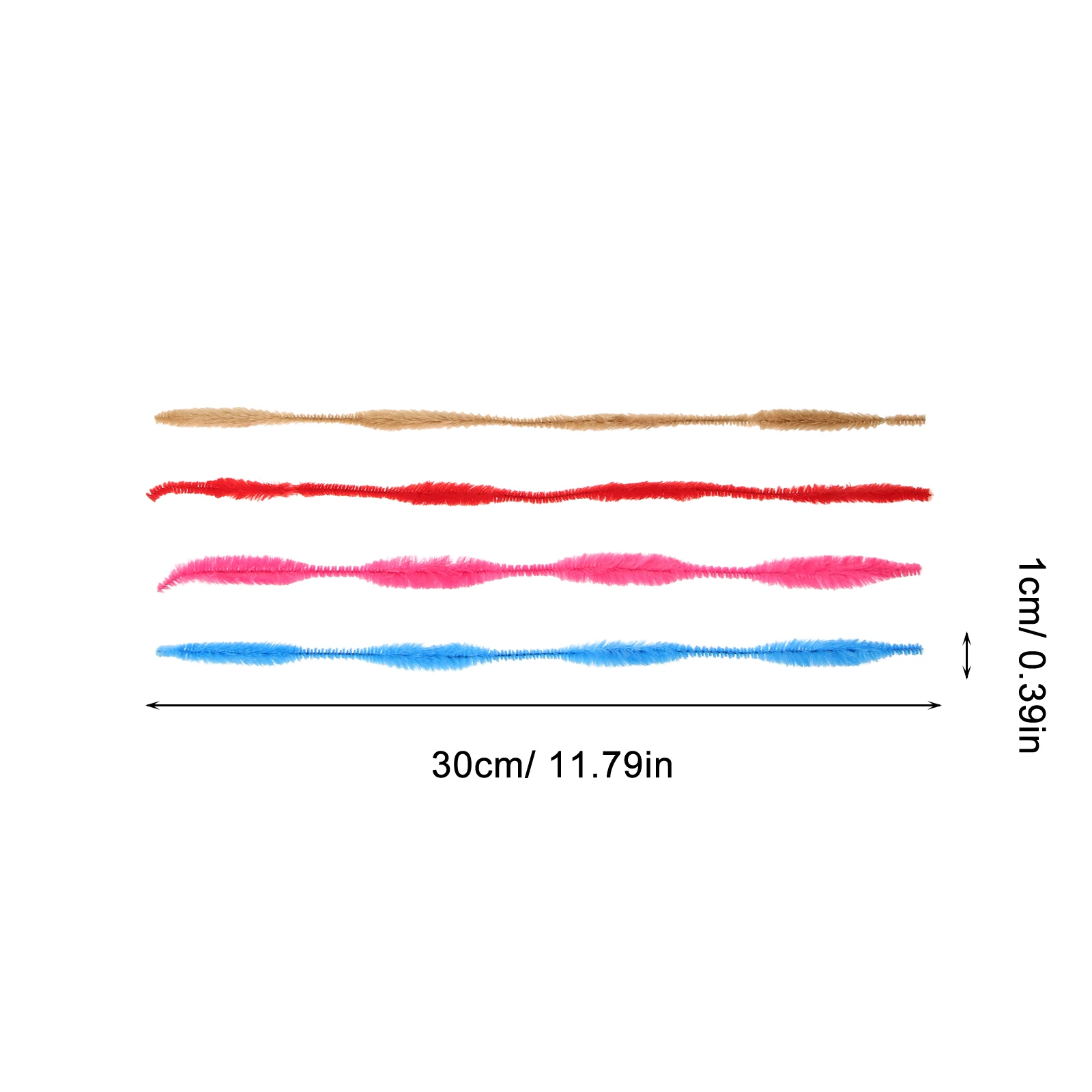 200개 DIY 공예 스틱 두꺼운 트위스트 막대 어린이 공 만들기 유치원 파티 장식 DIY 트위스트 막대