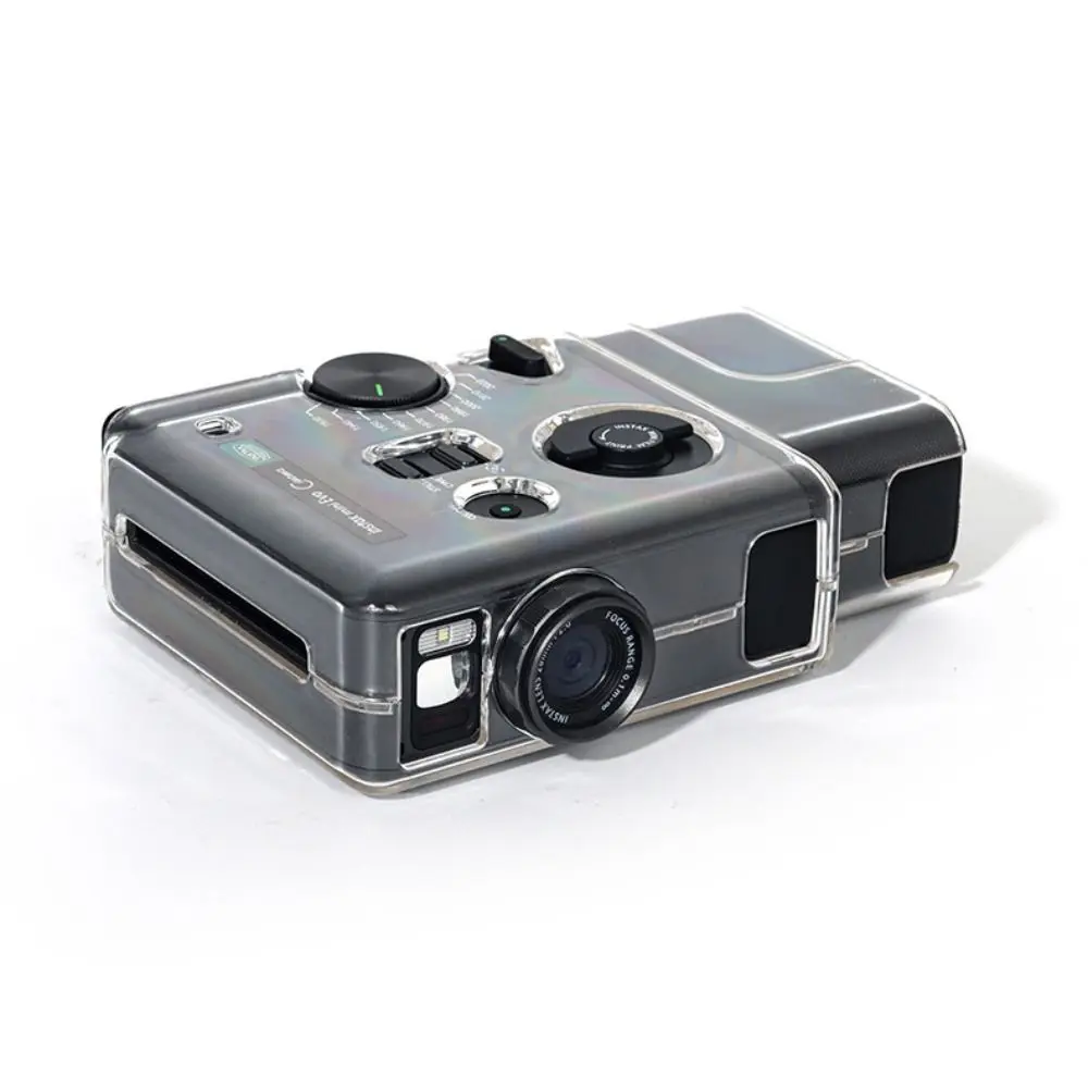 Adjustable Strap Instant Camera Case Shockproof Anti Scratch Protective Cover Clear Crystal for Fujifilm instax mini Evo Cinema