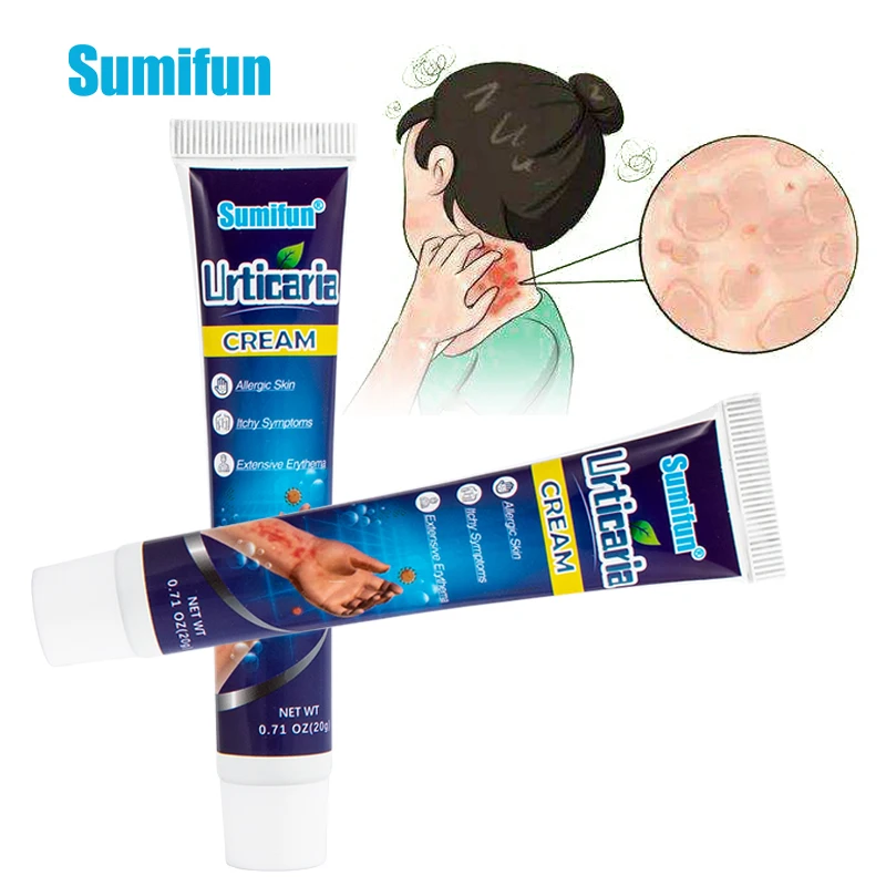 

Sumifun 20g Urticaria Cream Herbal Antibacterial Psoriasis Treatment Ointment Itchy Skin Relieve Eczema Anti-Itch Health Care