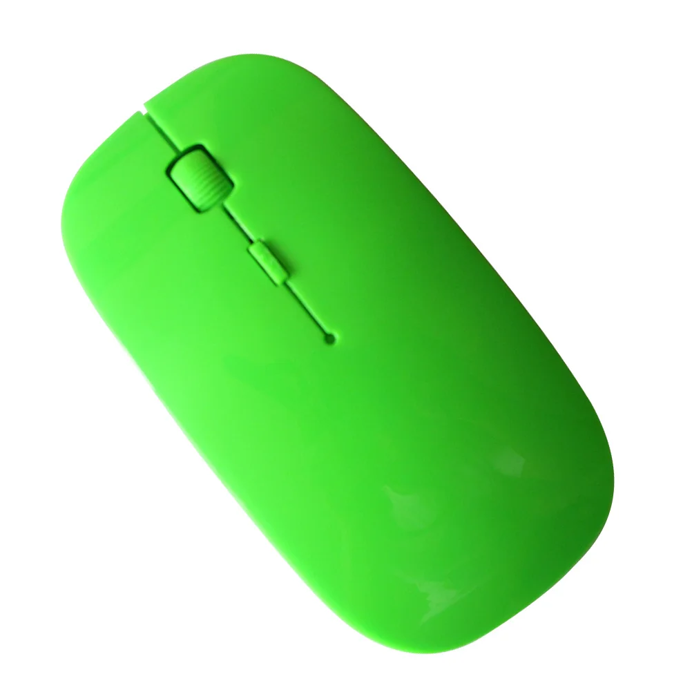 

Беспроводная оптическая мышь 2,4 ГГц, ультратонкий мини-USB-приемник для портативных ПК, компьютеров, зеленая мышь, мыши 2,4 ГГц