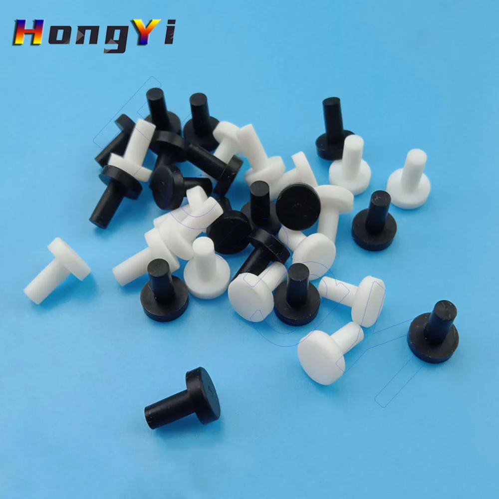 10PCS Solid Sealing Plug 2-14mm, T-shaped Seal Stopper Silicone Rubber Hole Caps, High TEMP Dustproof Plug Inserts Bungs End Cap