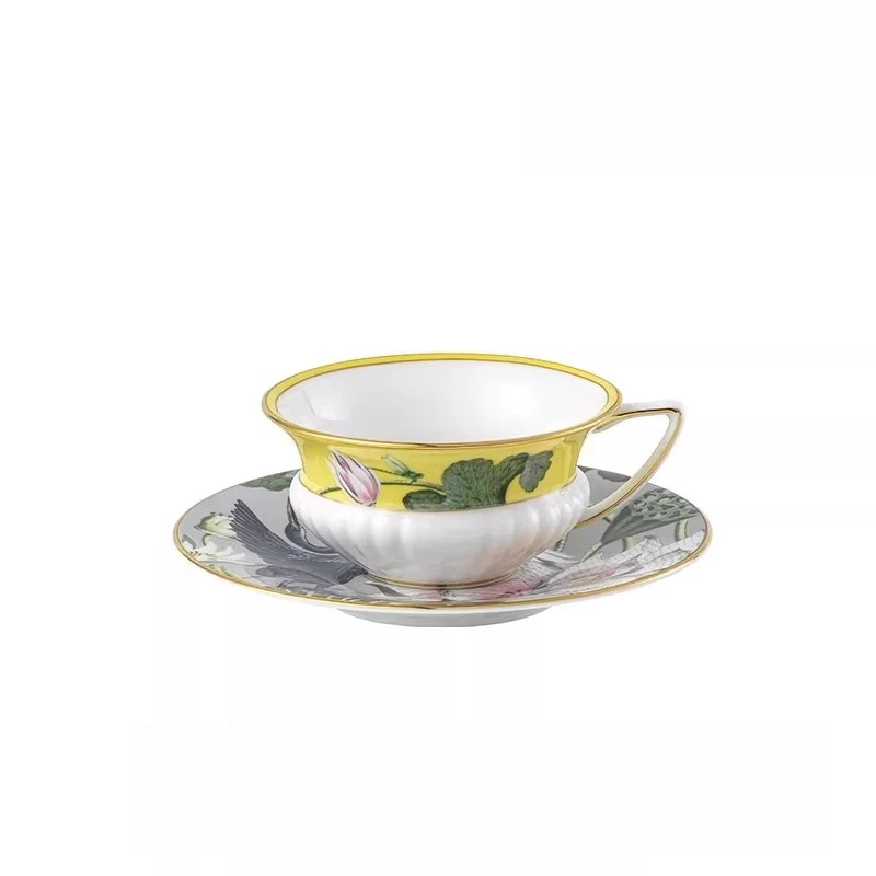 German Wandering Beauty Cup Saucer Small Luxury Bone China Coffee Cup Saucer Birthday Gift