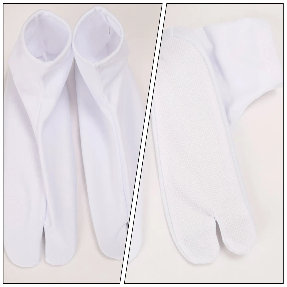 

Japanese Tabi Socks 40 41 White Two toed Breathable Material Comfortable Easy Wear Women Men Cosplay Footwear Accessories