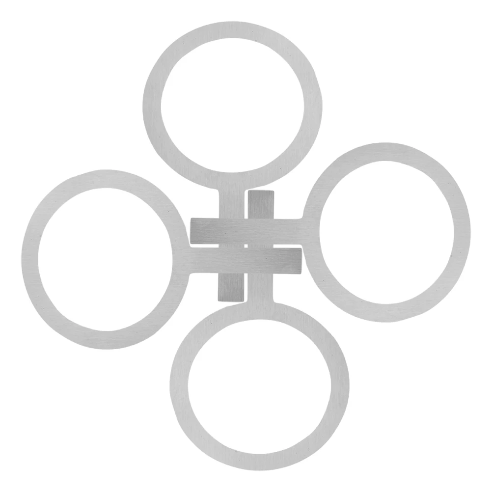 

4Pcs Stainless Steel Baking Cup Ring Coffee Milk Tea Dessert Protector Heat Insulation Easy Clean Elegant Design