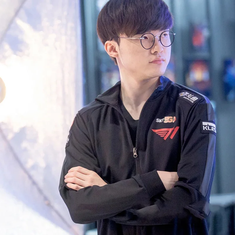 2020 LCK SK Telecom T1 LPL spring season jacket S10 lol SKT T1 Embroidery printing jacket Faker uniform SKT team jersey coats