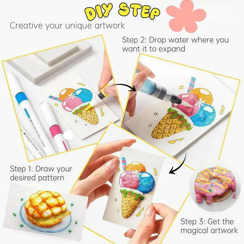 Foam Paint For Crafts Sensory Art Texture Kit Handmade Craft Supplies Educational Preschool Learning Activity For Kids Crafts