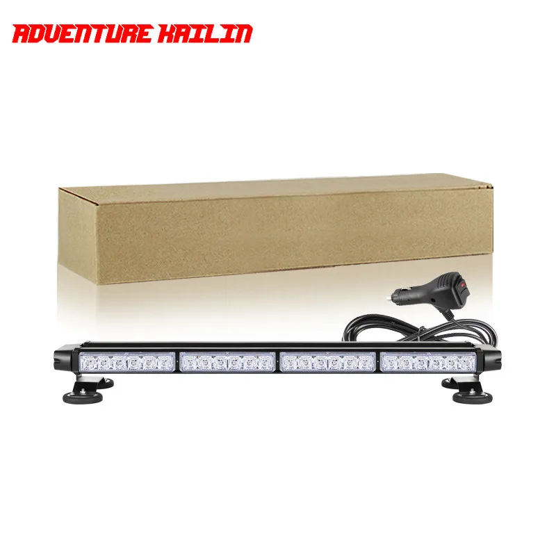 12v-24v Car Flash Light Four-Side Warning Light Led Bar Rescue Opening Light Strobe Light Magnetic Roof Light