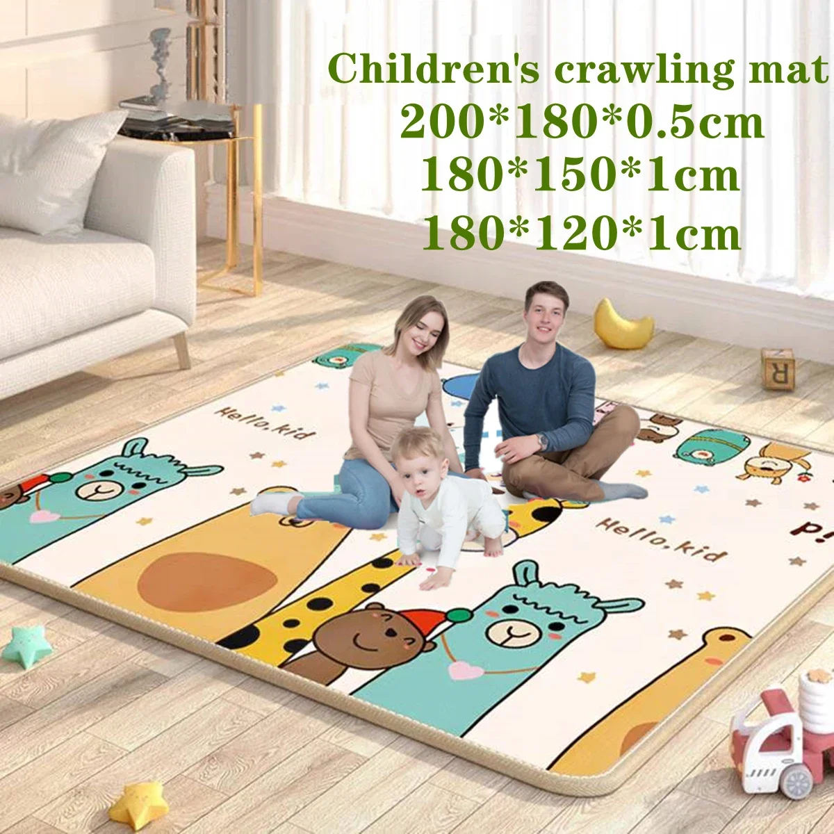 2024 optics-Tapis de jeu pour bébé, 1cm/0.5cm, en polymère pliable, pour la sécurité des enfants, cadeau