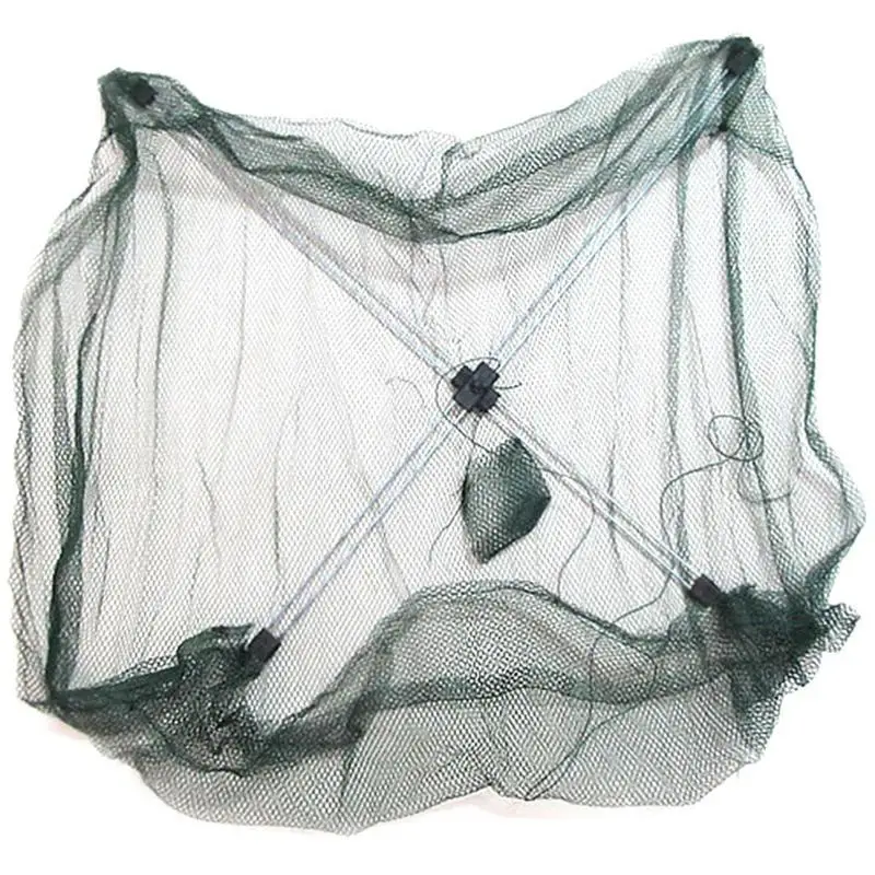 Folded Portable Fishing Net Crayfish Fish Automatic Trap Shrimp Cages Mesh Nets Crab Trap Tools Use It To Restock More Fish