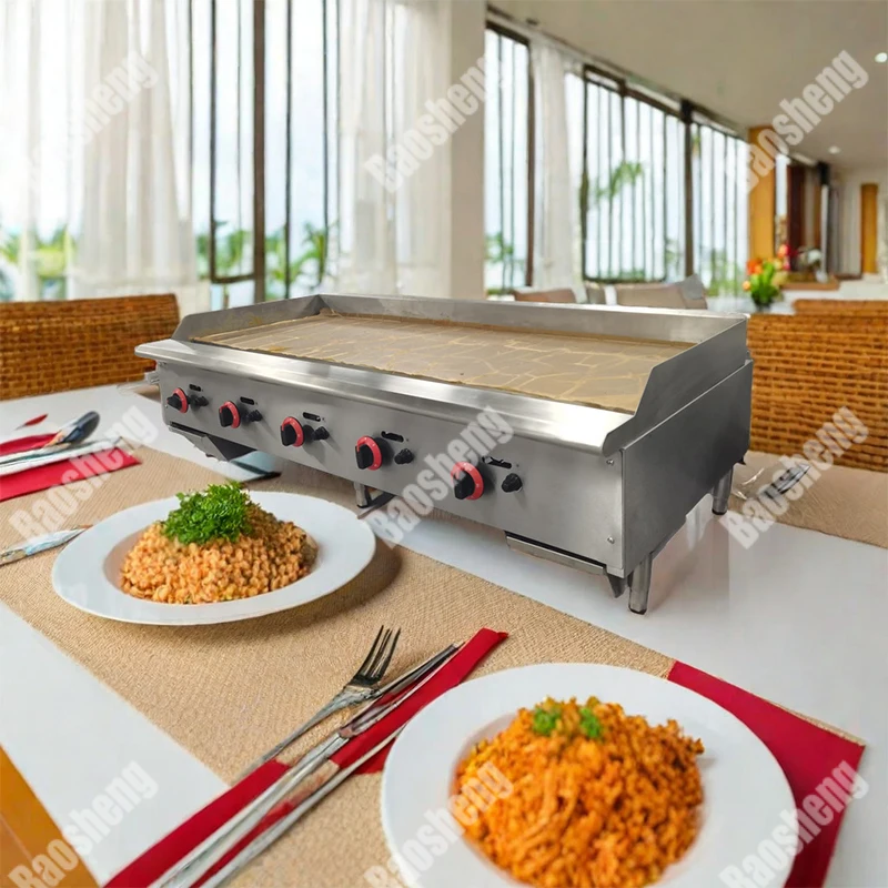 

Использование ресторана, кухонное оборудование для барбекю, машина для жарки с плоским бургером, электрический контактный гриль, профессиональный поставщик сковороды