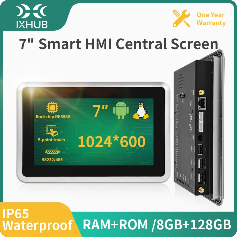 IXHUB Monitor 7 Inch HMI All-in-one Integrated Controller with Touch Screen Human-Computer-Interaction Screen for Charging Pile