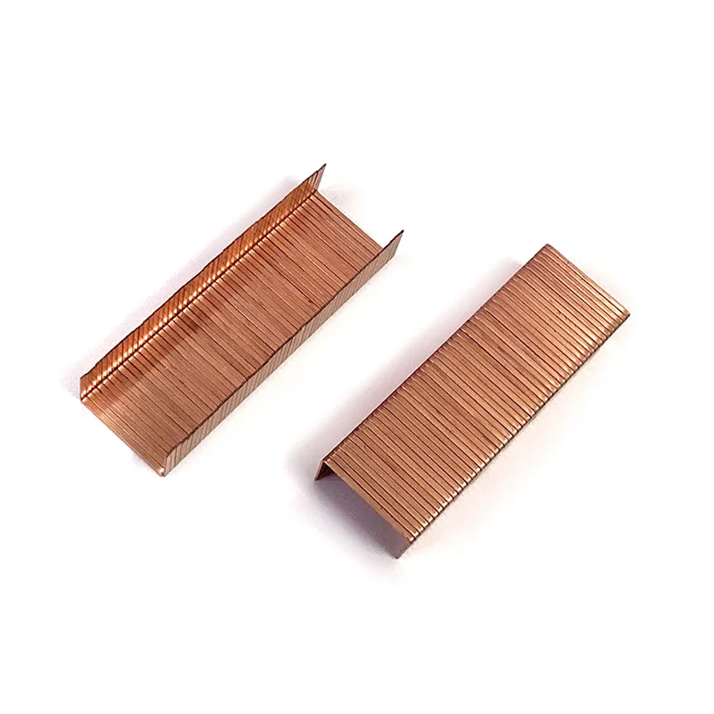 3518 Carton Stapling Nails U-shaped Copper-plated Sealing Nails For Pneumatic/Manual Case Cartoning Sealing Machine