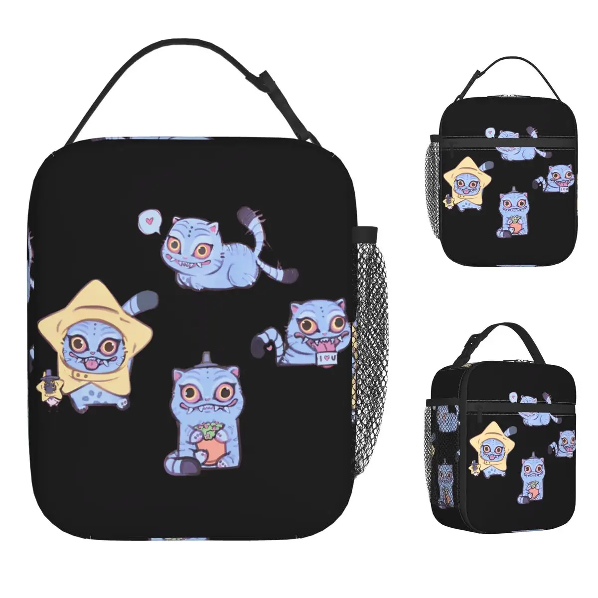 

Kpop Demon Hunters Cute Tiger Lunch Bag Leisure Lunch Box For Women Travel Portable Cooler Bag Oxford Print Thermal Lunch Bags