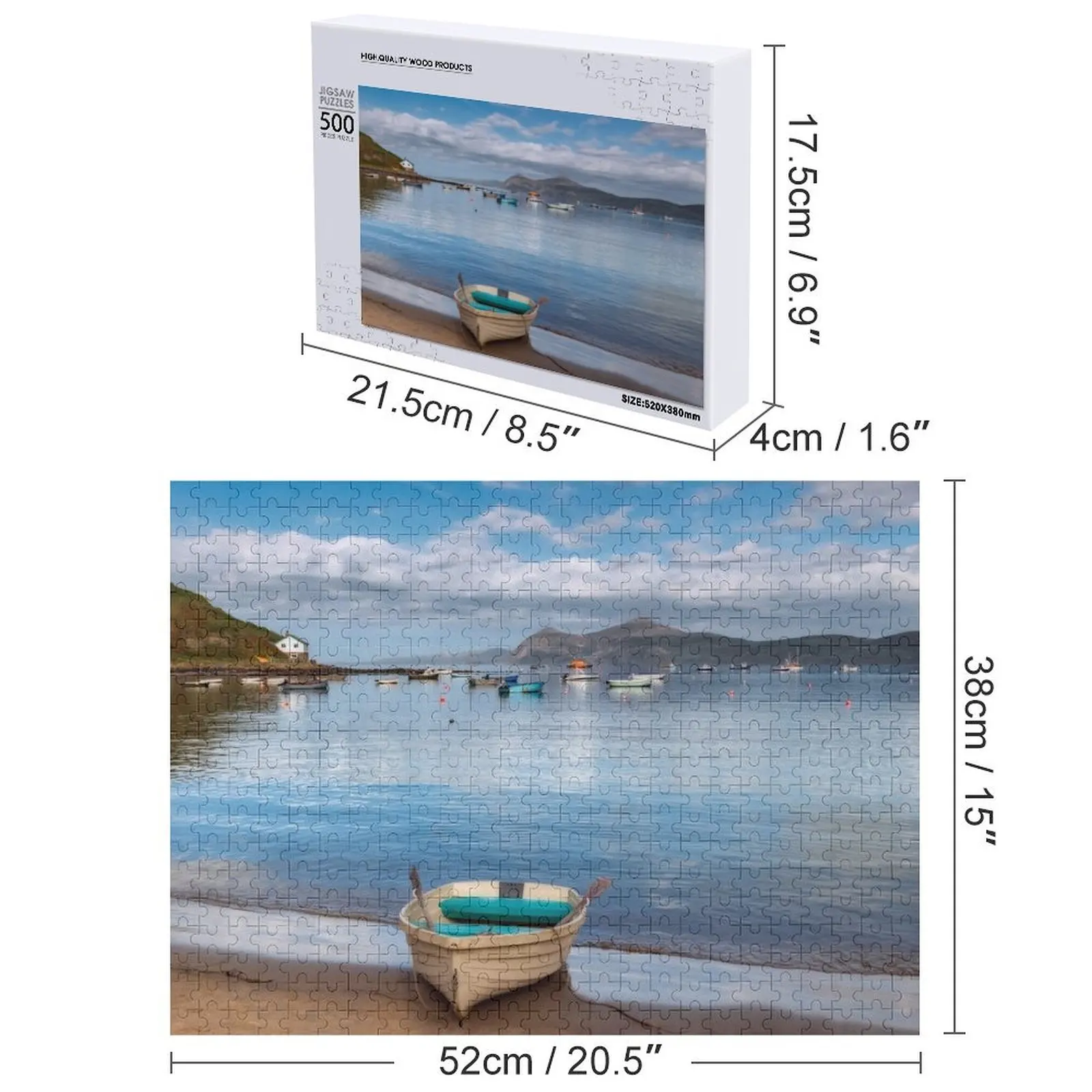 Morfa Ne Fisk Пазл для взрослых и детей Деревянный на заказ Деревянный пазл с животными