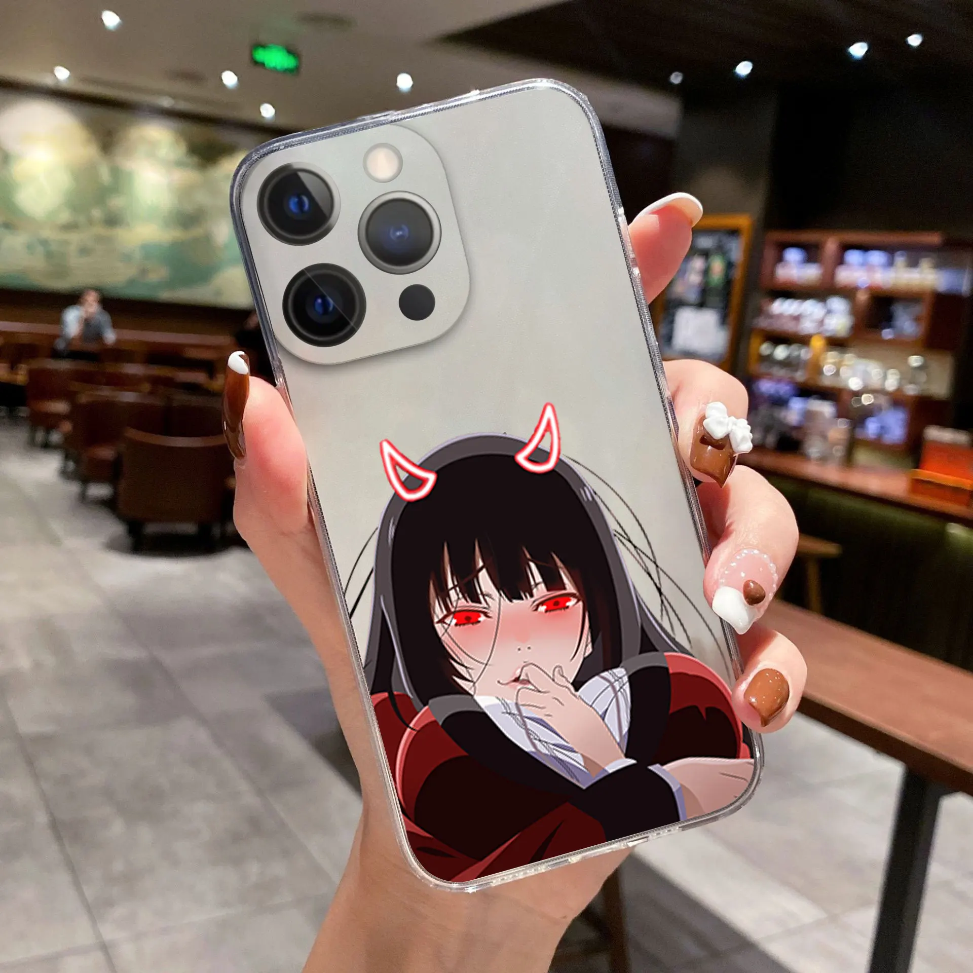 Anime Kakegurui Jabami Yumeko Phone Cover For iPhone 11 12 13 14 15 16 Pro Max X XR XSMax 16Plus 13 Mini Soft Silicone TPU Case