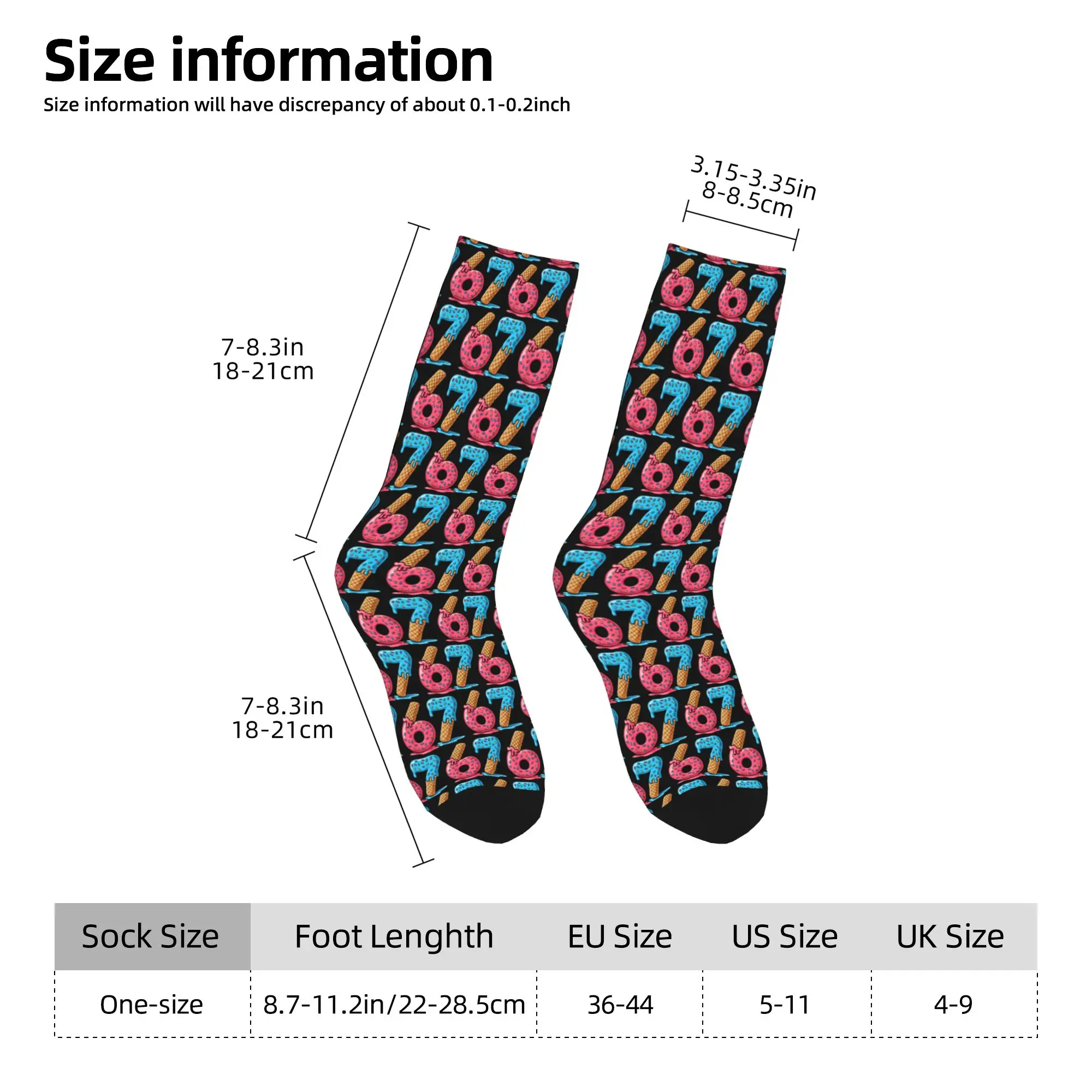 Ice Cream Drip Cool Meme 67 Socks  Leisure Stockings Women Men Medium Soft Climbing Socks Autumn Graphic Anti Bacterial Socks