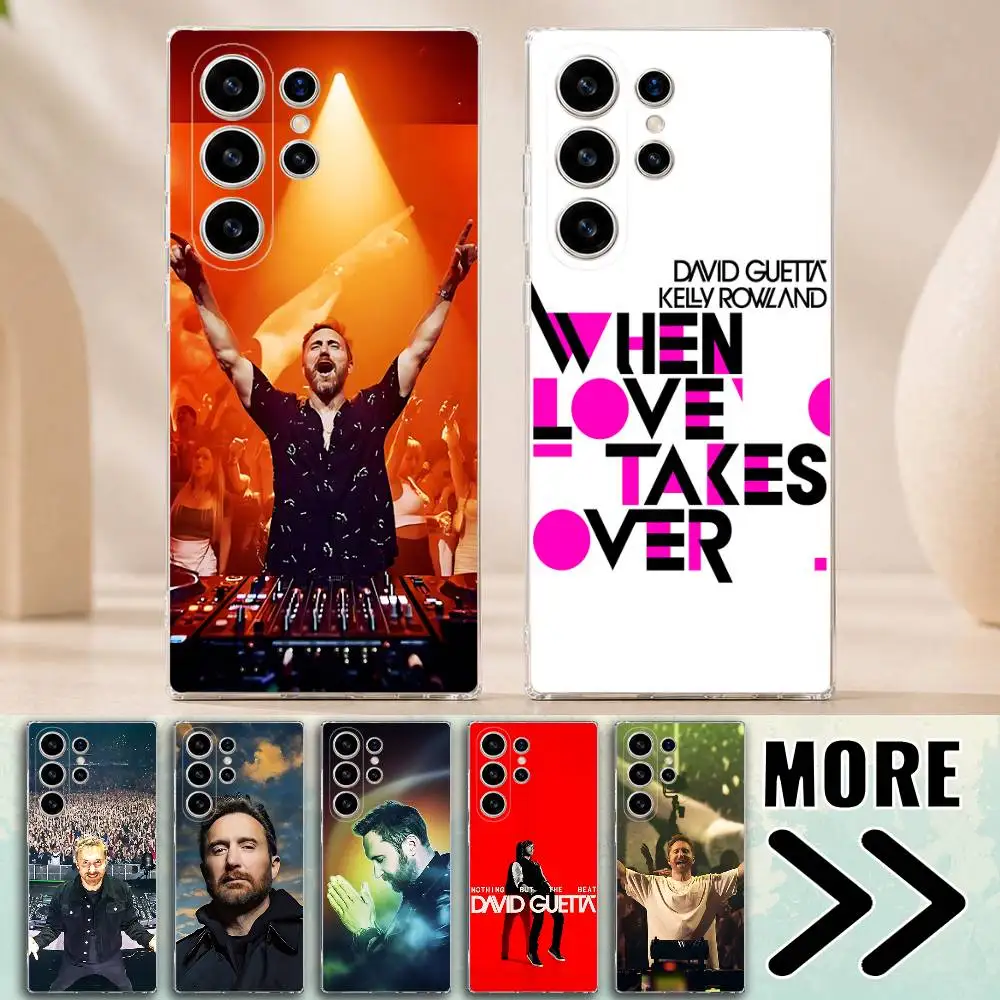 D-David G-Guetta Save Me Tonight Phone Case for Samsung Galaxy S20 21 22 S23 24 25 Ultra Plus FE Lite Transparent Protector