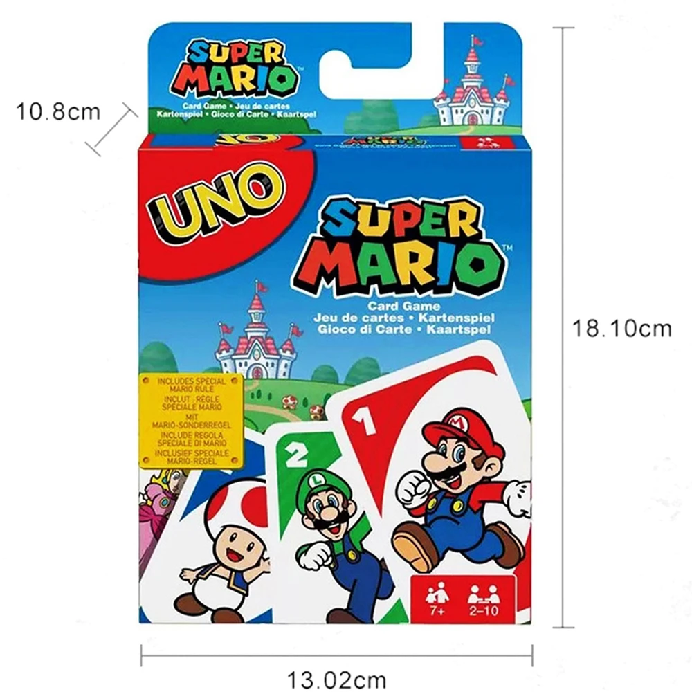 UNO FLIP! Board Games Playing UNO Card Game totoro Super Mario Christmas uno Card Table Game for Adults Kid Birthday Gift Toy