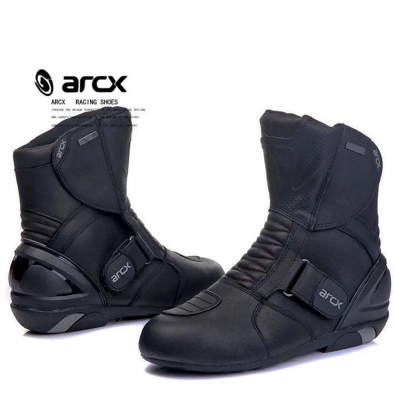 ARCX Motorcycle Boots Genuine Cow Leather Motocross Boots