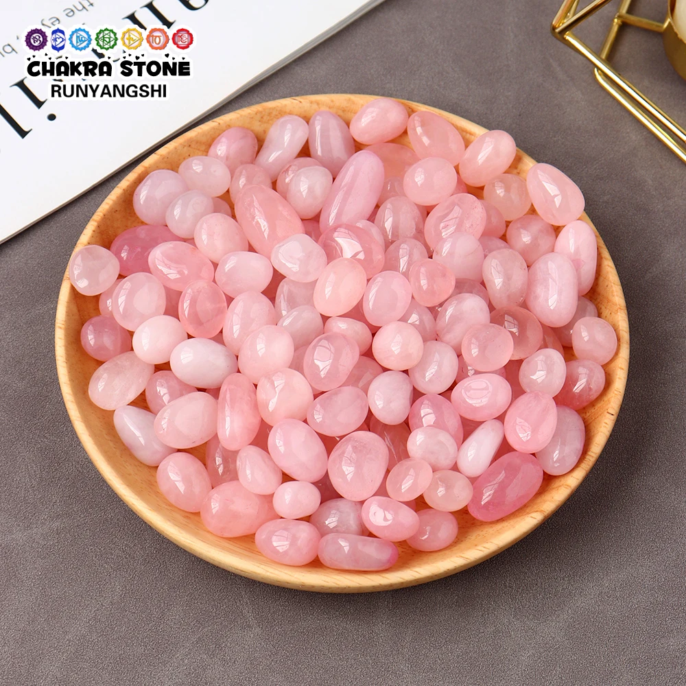 50g/bag Natural Irregular Rose Quartz Tumble Stone Healing Madagascar Pink Crystal Polished Minerals Specimen Aquarium Decor