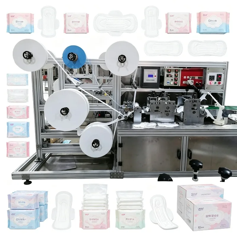 Complete Sanitary Napkin Manufacturing Line | Automatic Ultra Thin Pad Making Machine with Packing | Factory Price Global Shippi