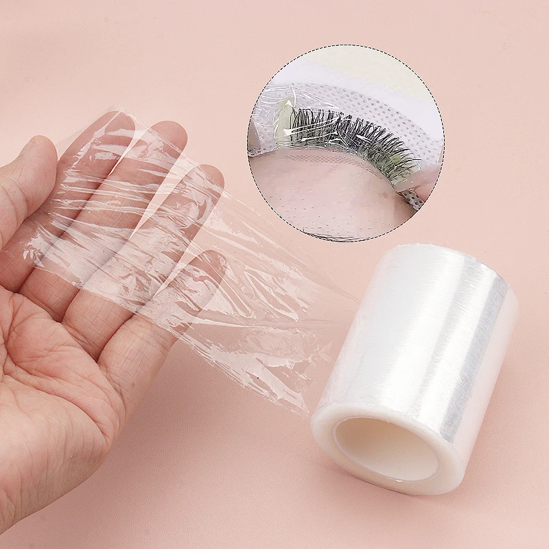 1 Roll 200M Eyelash Extension Use Clear Plastic Wrap Tattoo Eyebrow Film False Lash Lifting Supplies Permanent Makeup Tool