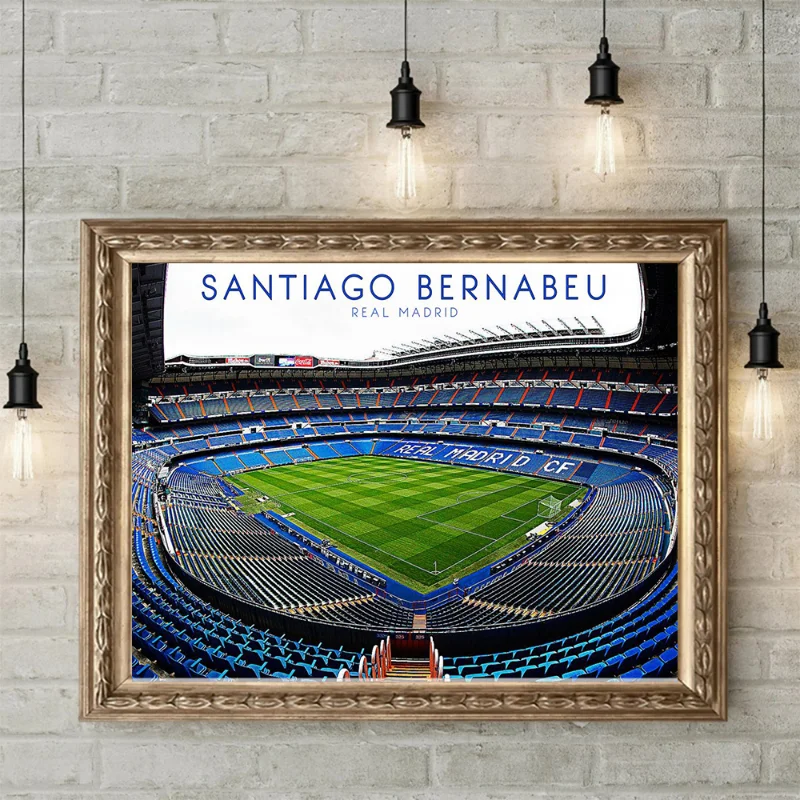 Football Stadium Poster World Famous Soccer Canvas Painting Print HD Picture Wall Art The Sports Hall Room Home Decoration Gift