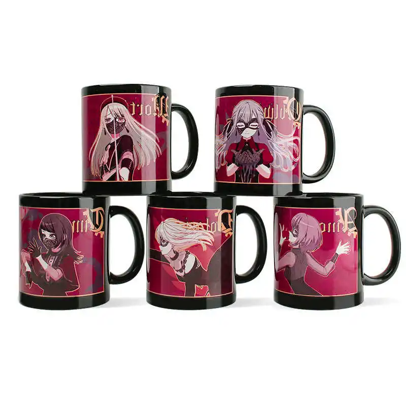 อะนิเมะ บัง ดรีม! Ave Mujica Doloris แก้ว Mortis Oblivionis คอสเพลย์กาแฟเซรามิคถ้วยน้ําผู้ชายผู้หญิงการ์ตูนถ้วยดื่มของขวัญ