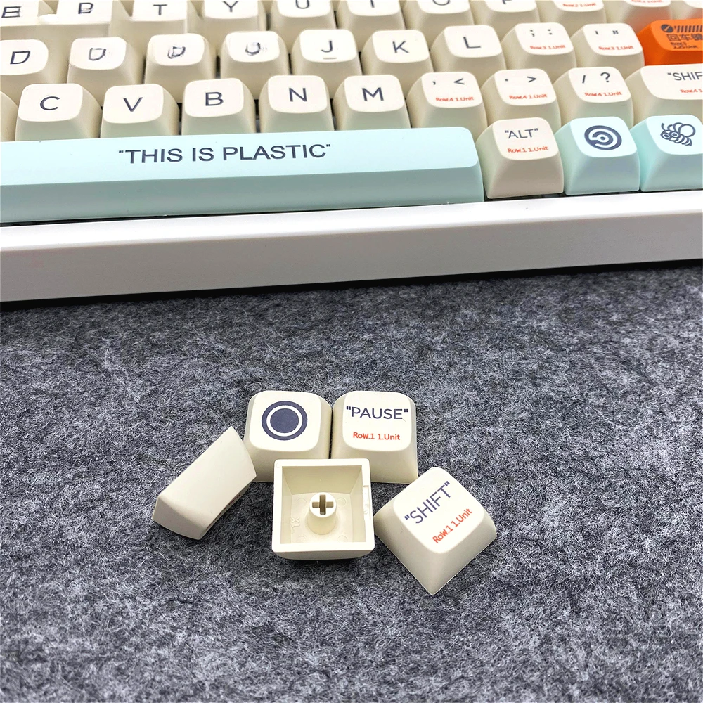 أغطية مفاتيح PBT عالية التسامي Retro XDA متوافقة مع لوحة المفاتيح الميكانيكية الرئيسية ikbc 104 98 87 68 64 108