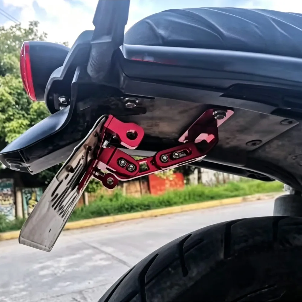

VFR Adjustable Motorcycle Modified Rear License Plate Mount Holder FOR Honda VFR800/F Fi/W1/X Crossrunner VTEC VFR 1200X / 1200F