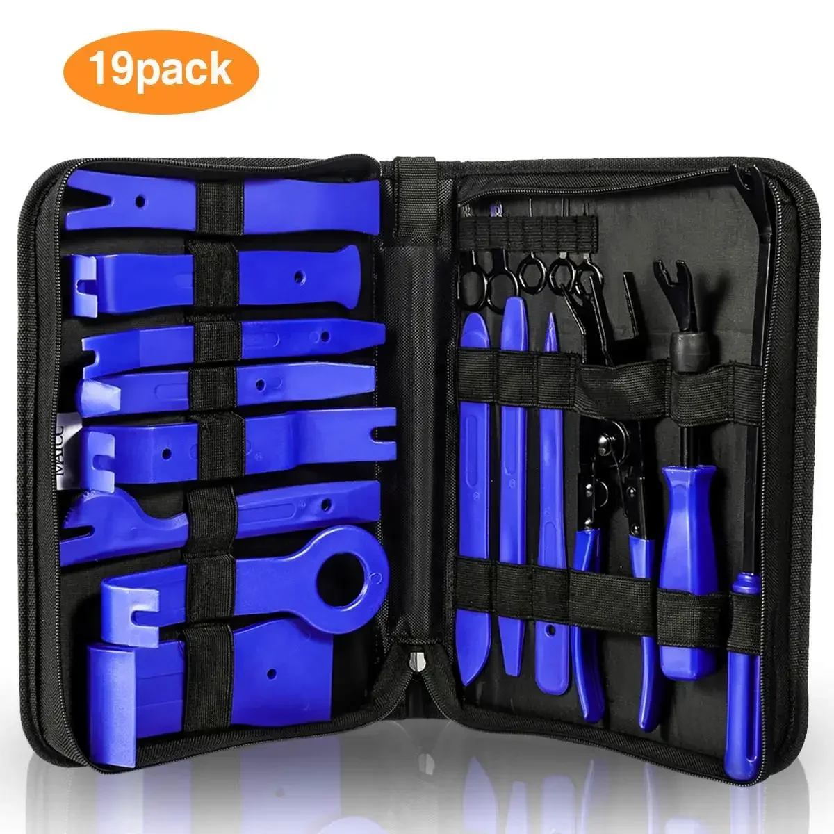19Pcs Car Audio Repair Tool Car Clip Rivet Fastener Door Panel Trim Removal Tool Auto Interior Disassembly Car Pry Removal Tools