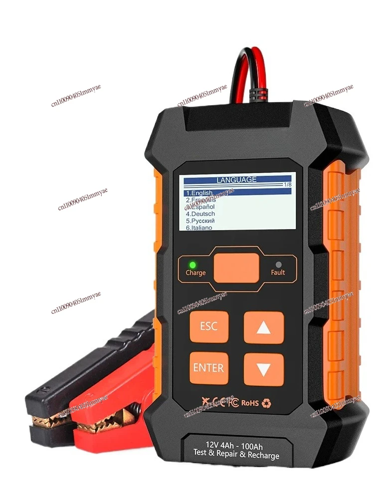 

12V 10A 24V 5A Automatic Car Truck Battery Tester Charger Lead Acid Car Battery Pulse Repair Tool AGM Gel Lithium