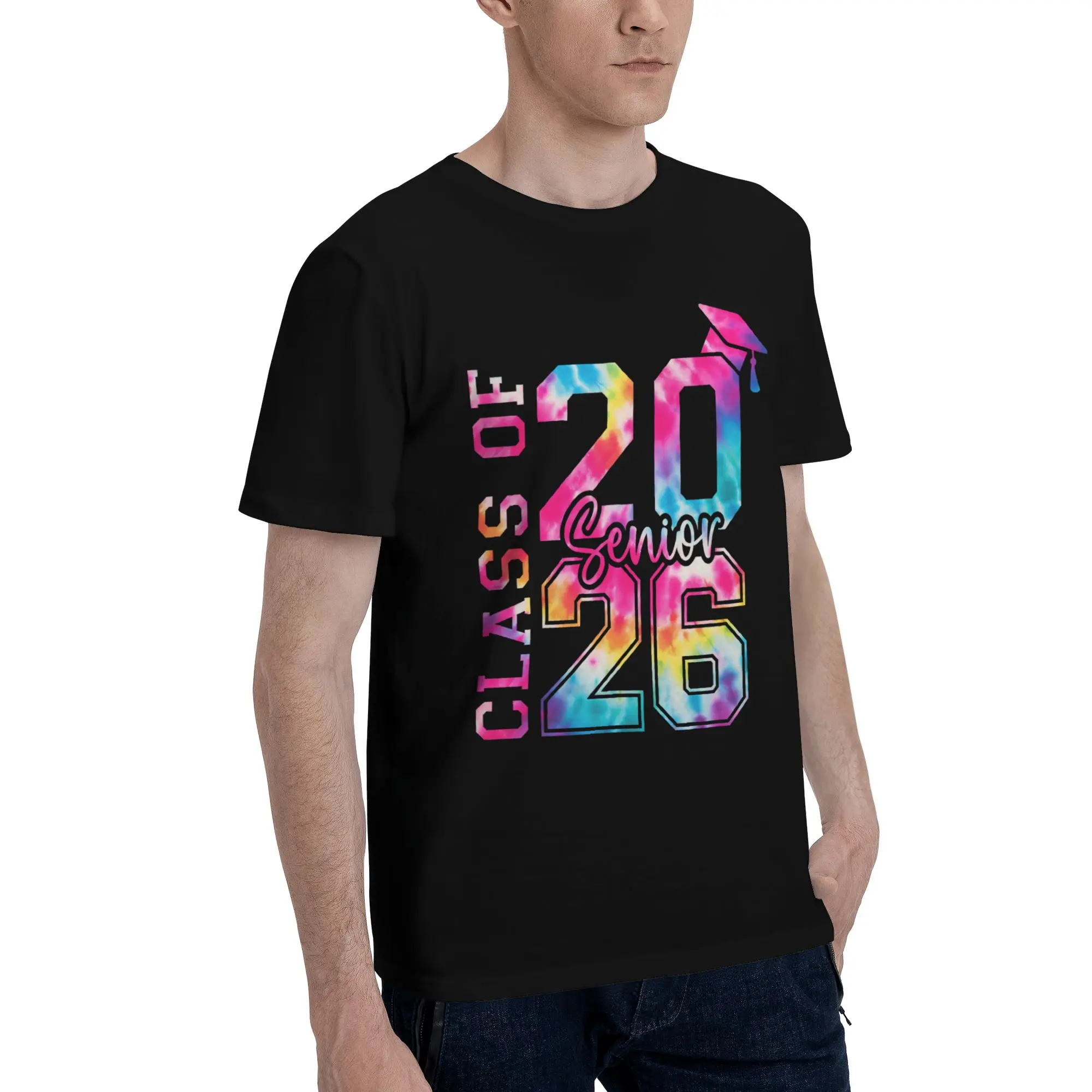 Mens Womens Class of 2026 Senior Graduation T Shirt Cotton Printed Tee Shirts  Top Clothing