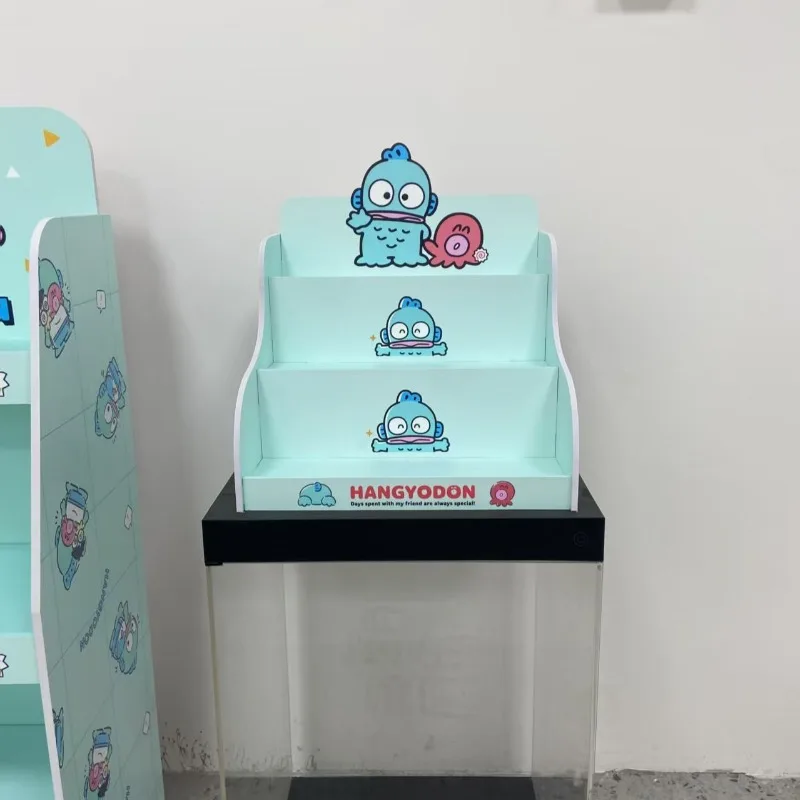 Hangyodon Anime Kawaii Sanrio Ins Kotak Penyimpanan Modis Rak Pajangan Kartun Lucu Kotak Rak Kabinet Hadiah Siswa untuk Anak-anak