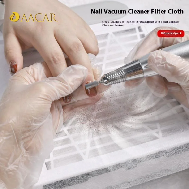 100 Stück professionelles Nagelbohrer-Staubsaugerzubehör, Staubabsaugung, Filterpapier, maßgeschneidert, staubdicht, Reinigungsbaumwolle für die Nagelpflege