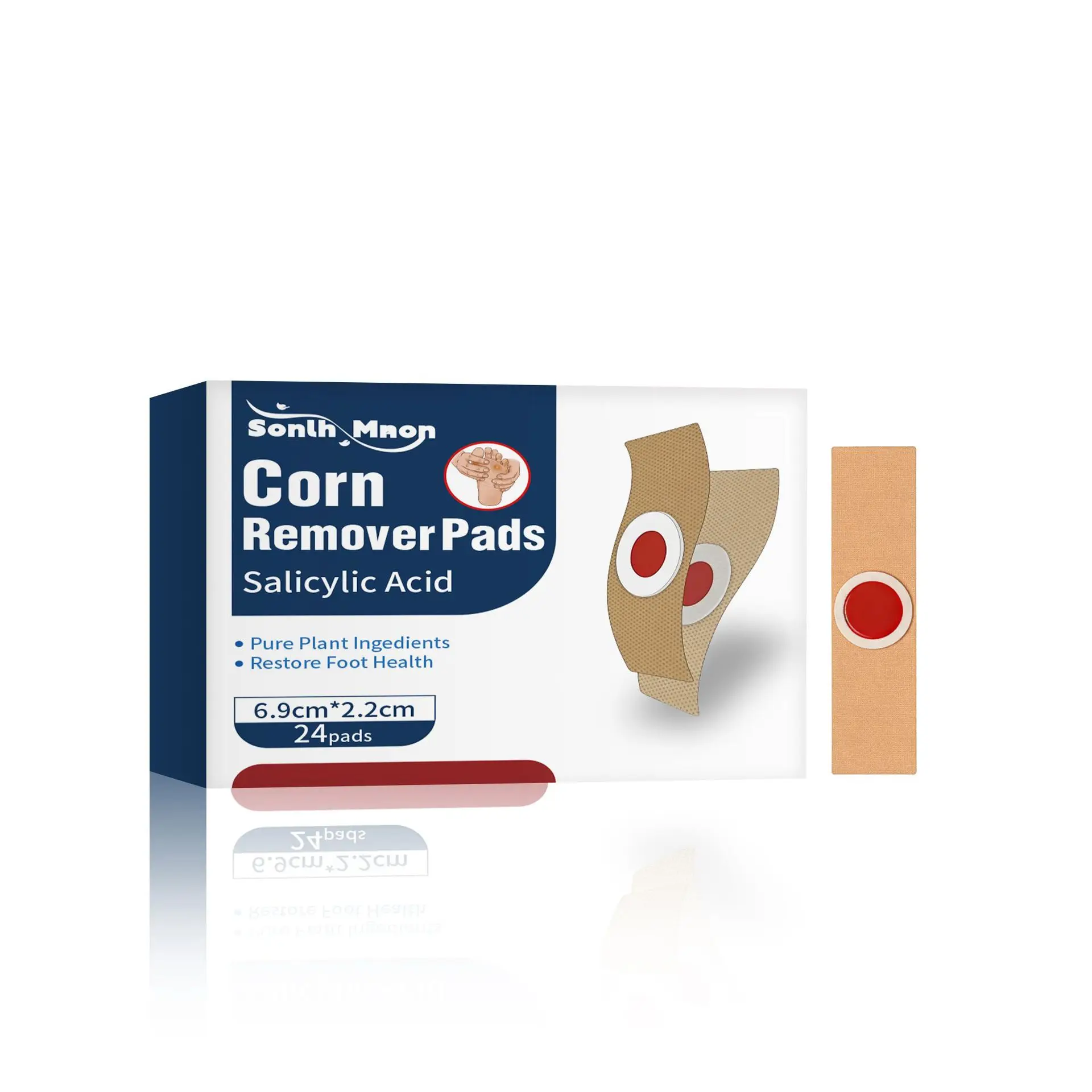 

Corn Remover Pads Foot Care Patches, Gentle Relief for Calluses Corns Dead Skin, Effective Foot Skin Treatment Strips